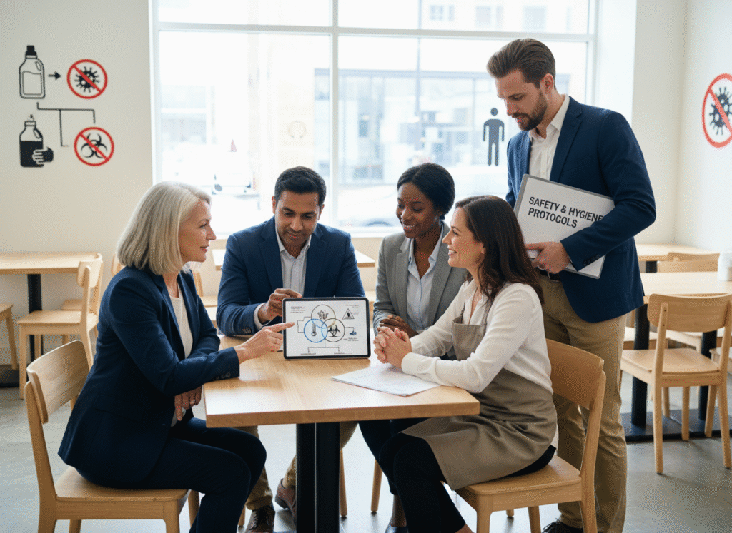 Firefly_Gemini Flash_Siamo un team di consulenti specializzati in sicurezza sul lavoro e igiene alimentare 959672 (1)